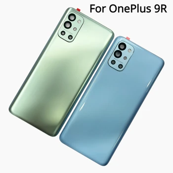 Pre OnePlus 9R Späť Gorilla Glass 5 Kryt Batérie Zadné Dvere Bývanie Panel Prípade Náhradných Dielov Na Jeden Plus 1+ 9R