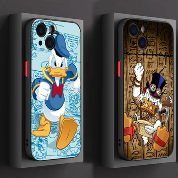 Disney Comics Donald Duck Telefón puzdro Pre iPhone 14 13 12 11 Pro Max mini XS Max XR X 8 7 6 Plus SE Matné Priehľadné