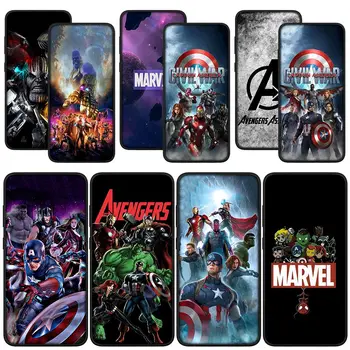 Marvel Avengers Thanos Iron Man Telefón Kryt pre Samsung Galaxy Note 20 Ultra 10 8 9 S10 Lite S9 A6, A8 Plus A7 A9 Mäkké Prípade