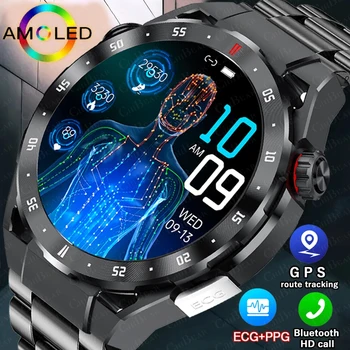 2023 Nové Zdravotné Športové Smart hodinky EKG+PPG 1.53 palcový AMOLED HD displej Srdcovej frekvencie Bluetooth hovor GPS Trajektórie Pohybu Smartwatch